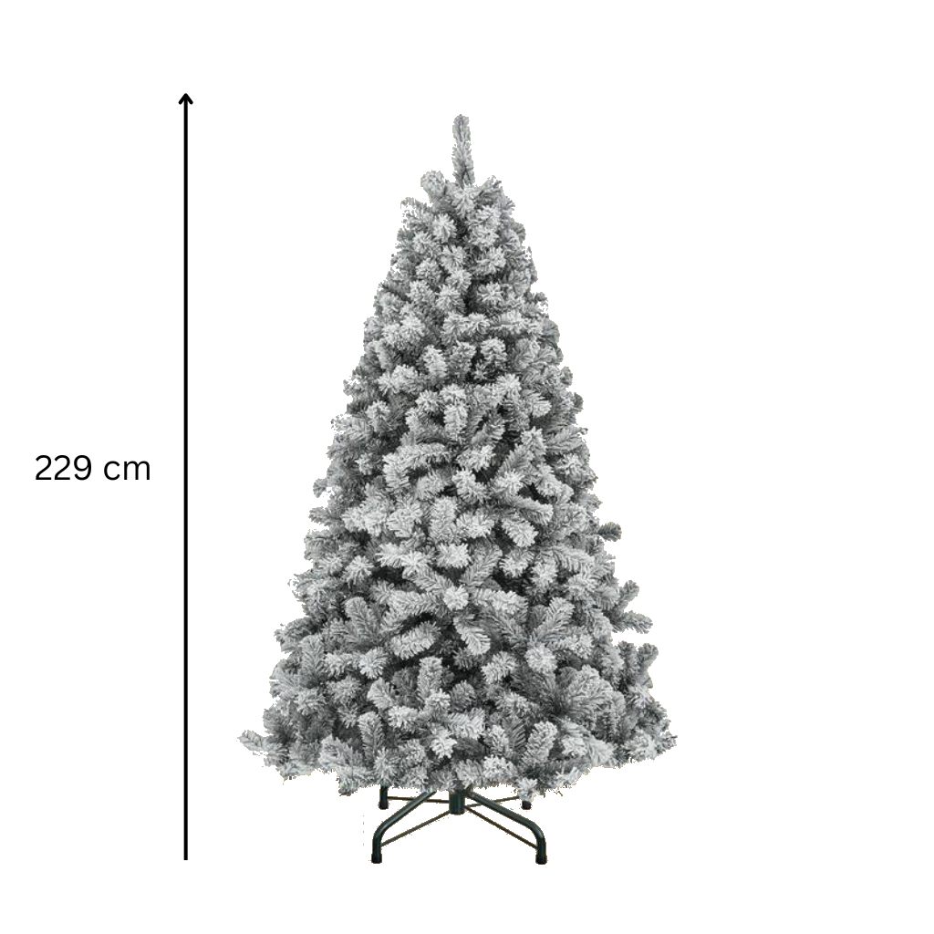 Snötäckt Konstgjord Julgran – Naturtrogen, Brandsäker & Lätt att Montera